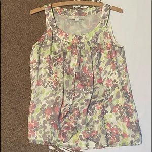 Ann Taylor LOFT sleeveless blouse flutter tank. XS
